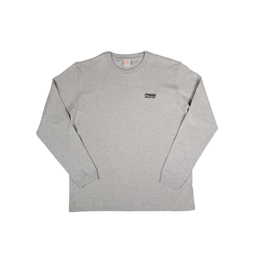 BICYCLE COFFEE (バイシクルコーヒー) - Heavy Weight L/S Tee (ヘビーウェイトロングスリーブティーl) Grey Heather