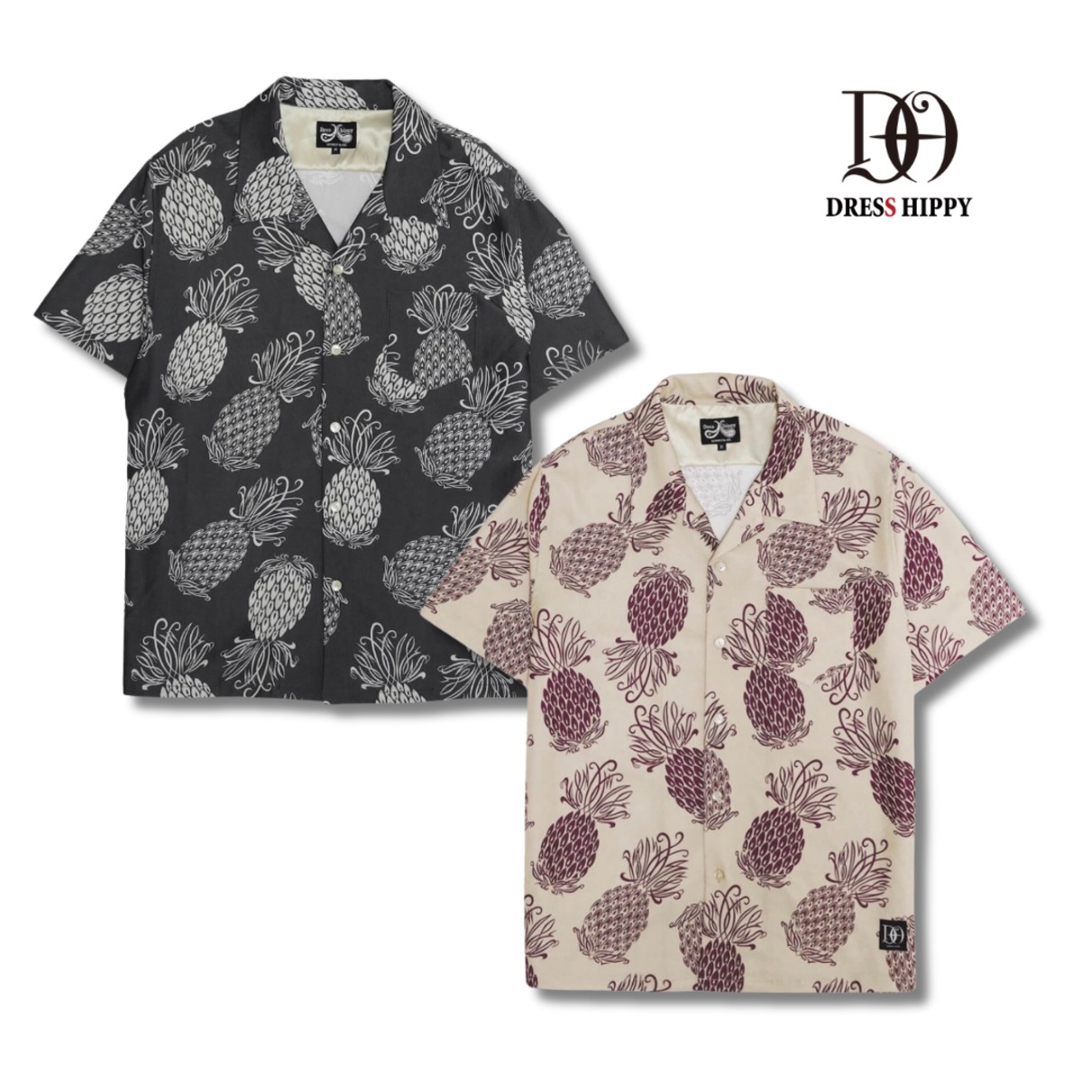DRESS HIPPY ドレスヒッピー PINEAPPLE S/S SHIRT ハワイアンシャツ