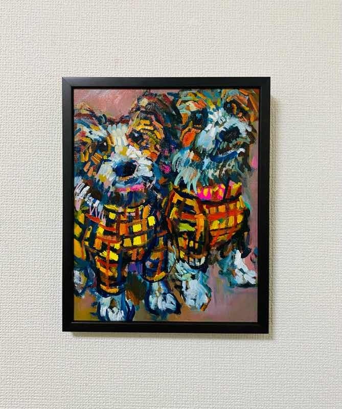 OIL COLOUR | 油彩画 #現代アート #犬 #猫 | otani.