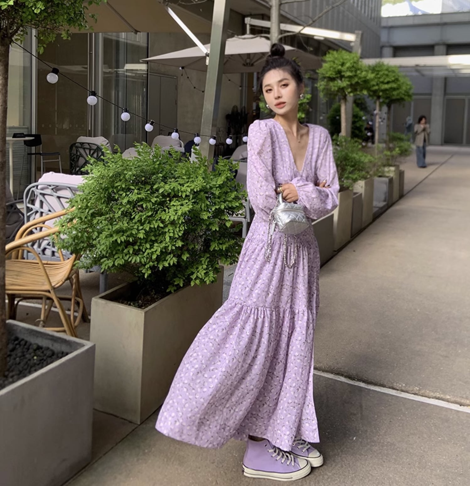 ワンピース シャツ ワンピ ロング丈 七分袖 ボリューム袖 パフスリーブ スタンドカラー フレア Aライン ウエストリボン 薄手 カジュアル 大人 おしゃれ かっこいい レトロ アジアン こなれ感 ワンピース シャツ ワンピ ロング丈 七分袖 ボリューム袖 パフスリーブ スタンドカラー フレア Aライン ウエストリボン 薄手 カジュアル 大人 おしゃれ かっこいい レトロ アジアン こなれ感