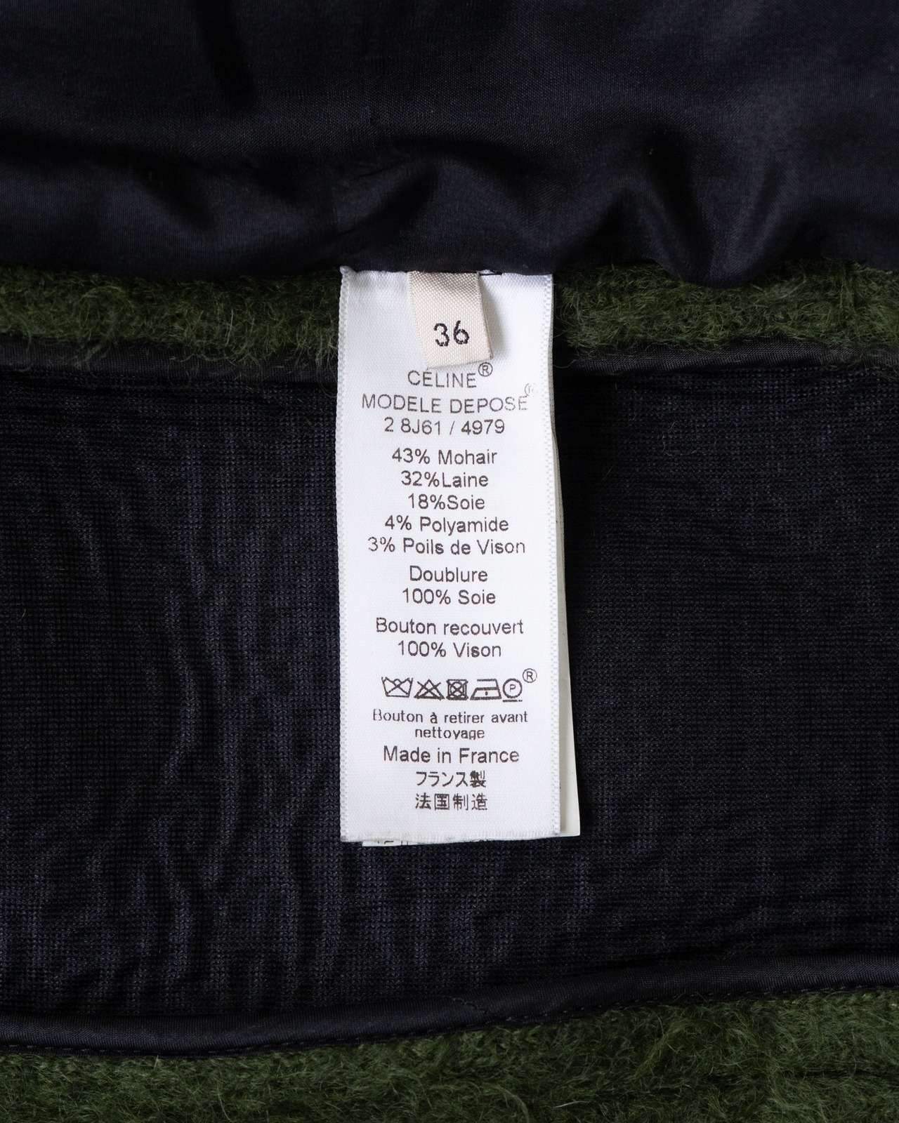 〈CÉLINE by phoebe philo〉Mohair coat