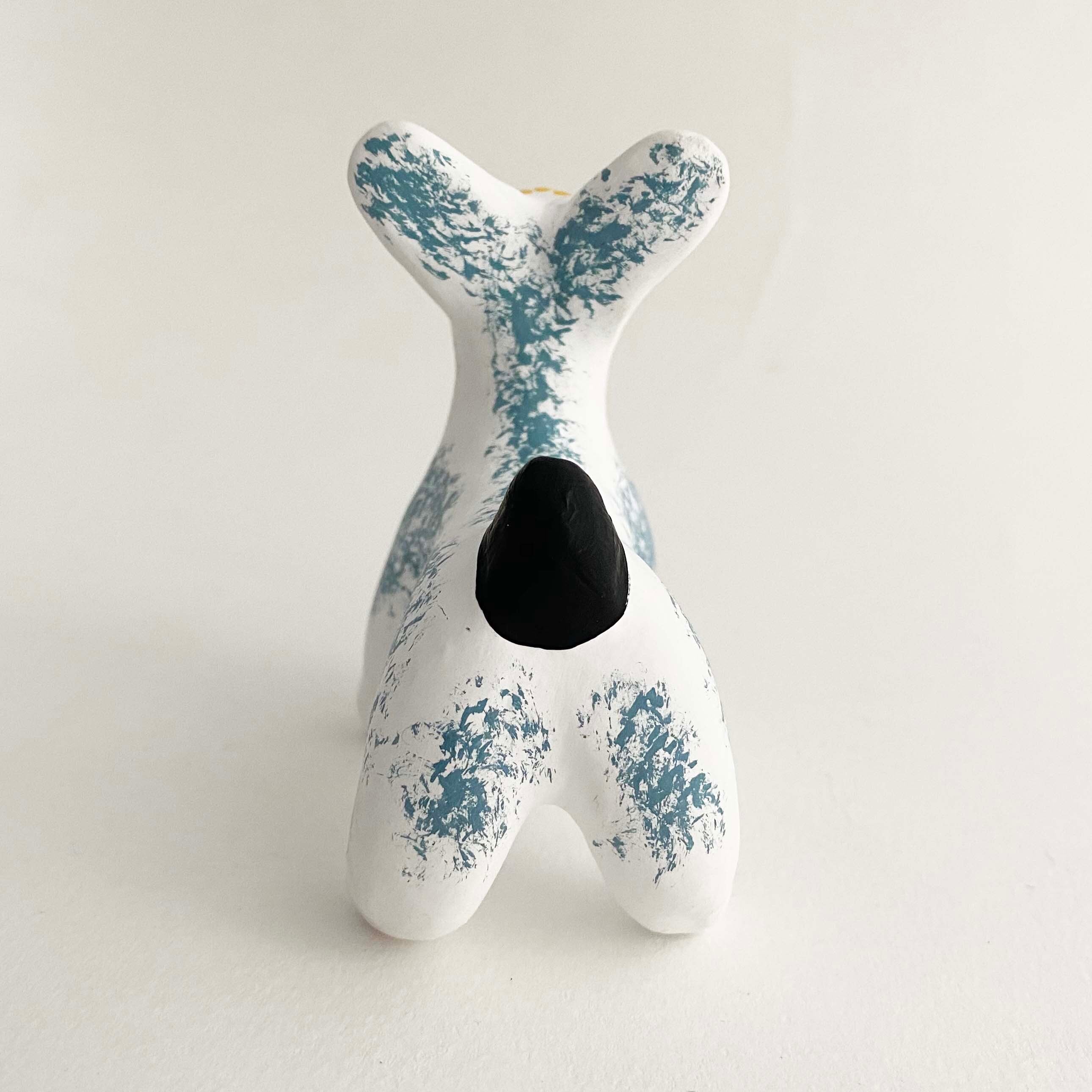 ディムコヴォ土人形 うさぎ / おすわり