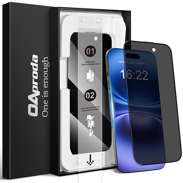 TORRAS iPhone 16 Pro 用 ガラスフィルム 米軍No.1規格 全面保護 10倍