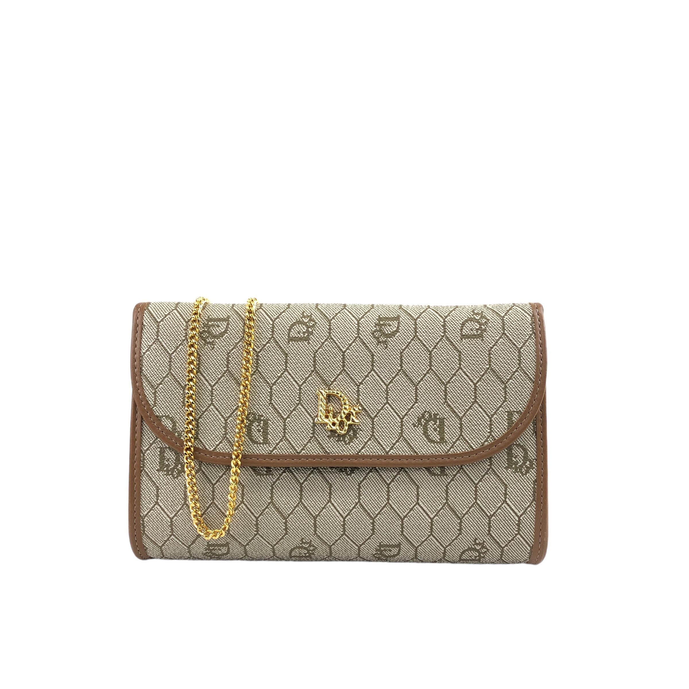 Christian Dior クリスチャン ディオール ハニカム ロゴ PVC レザー