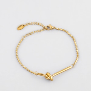 316L knot simple bracelet  #b51