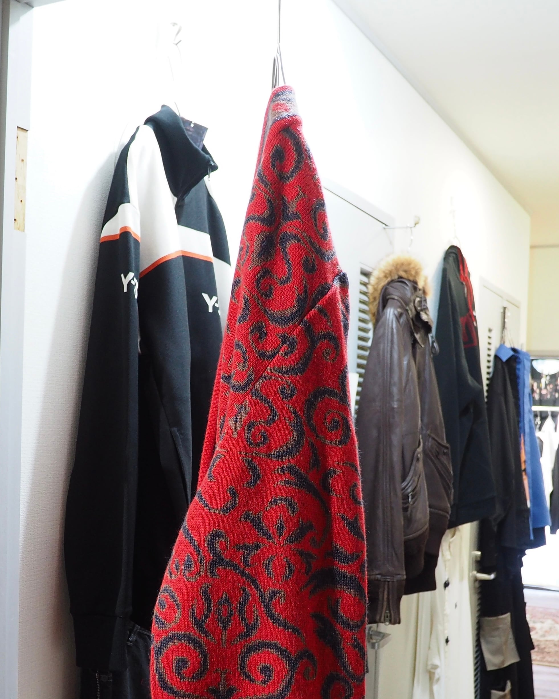 1990s Beautiful Oriental pattern vintage knit cardigan