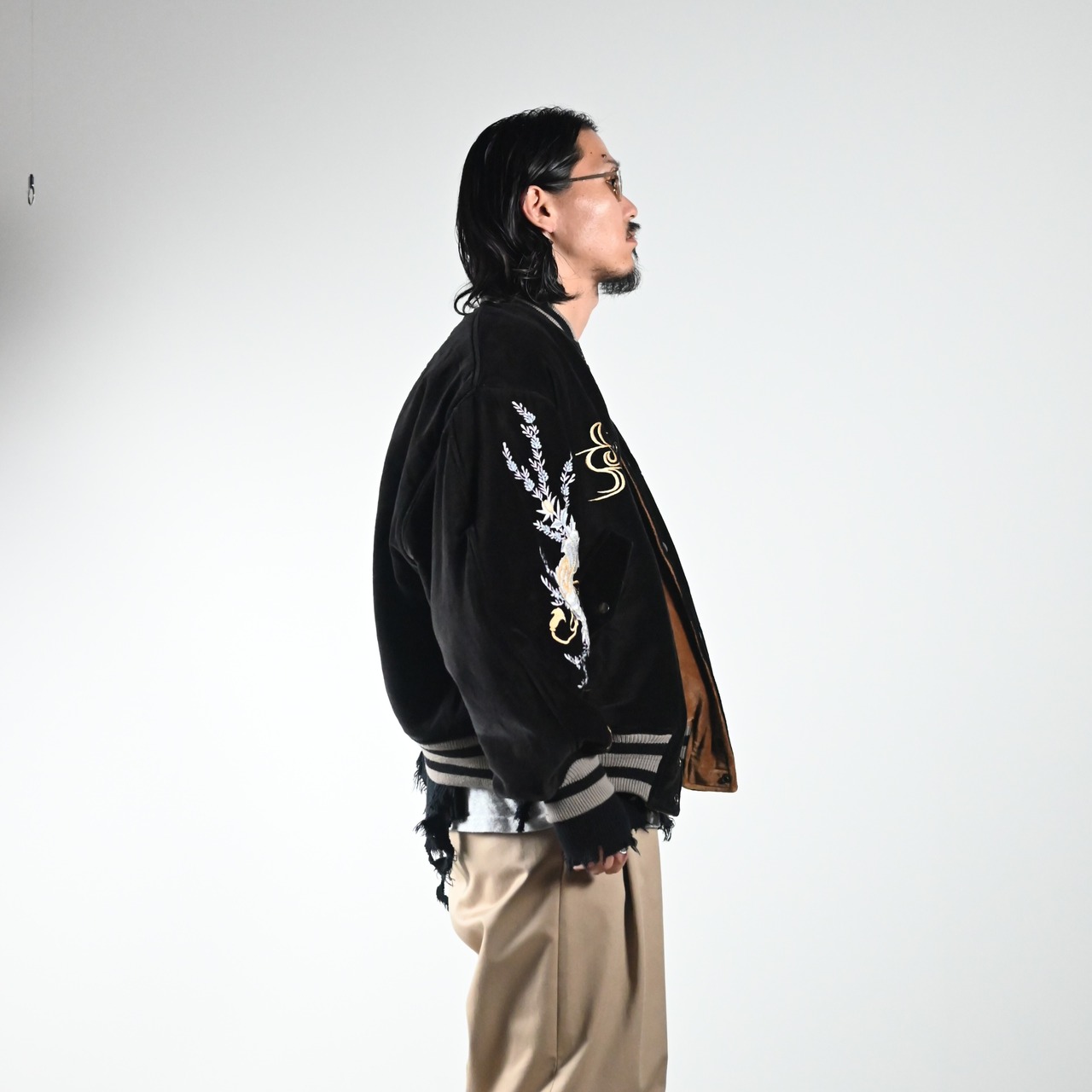 LEH26AW新作Embroidery SKA Reversible Blousonコーディネート