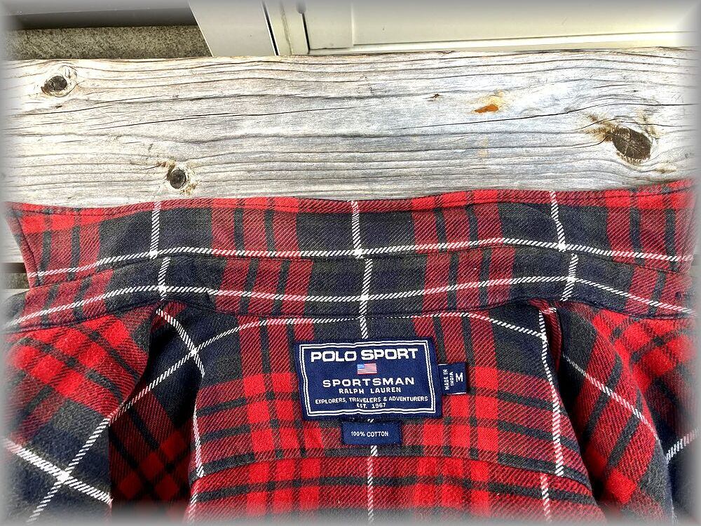 ☆ポロスポーツ POLO SPORTS SPORTSMAN 90s チェック柄 長袖