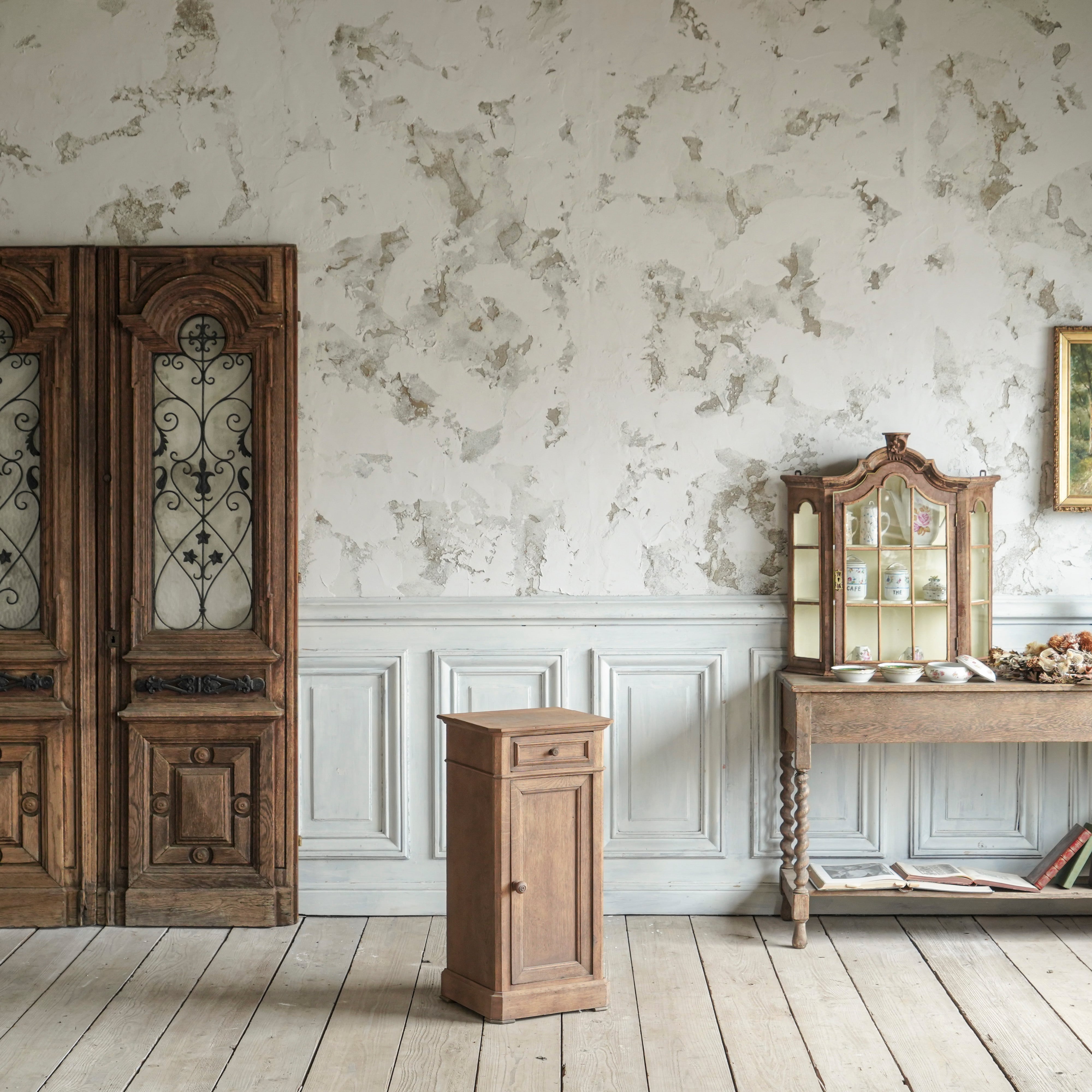 サイドテーブル/ベッドサイドテーブル/アンティーク/テーブル/オーク