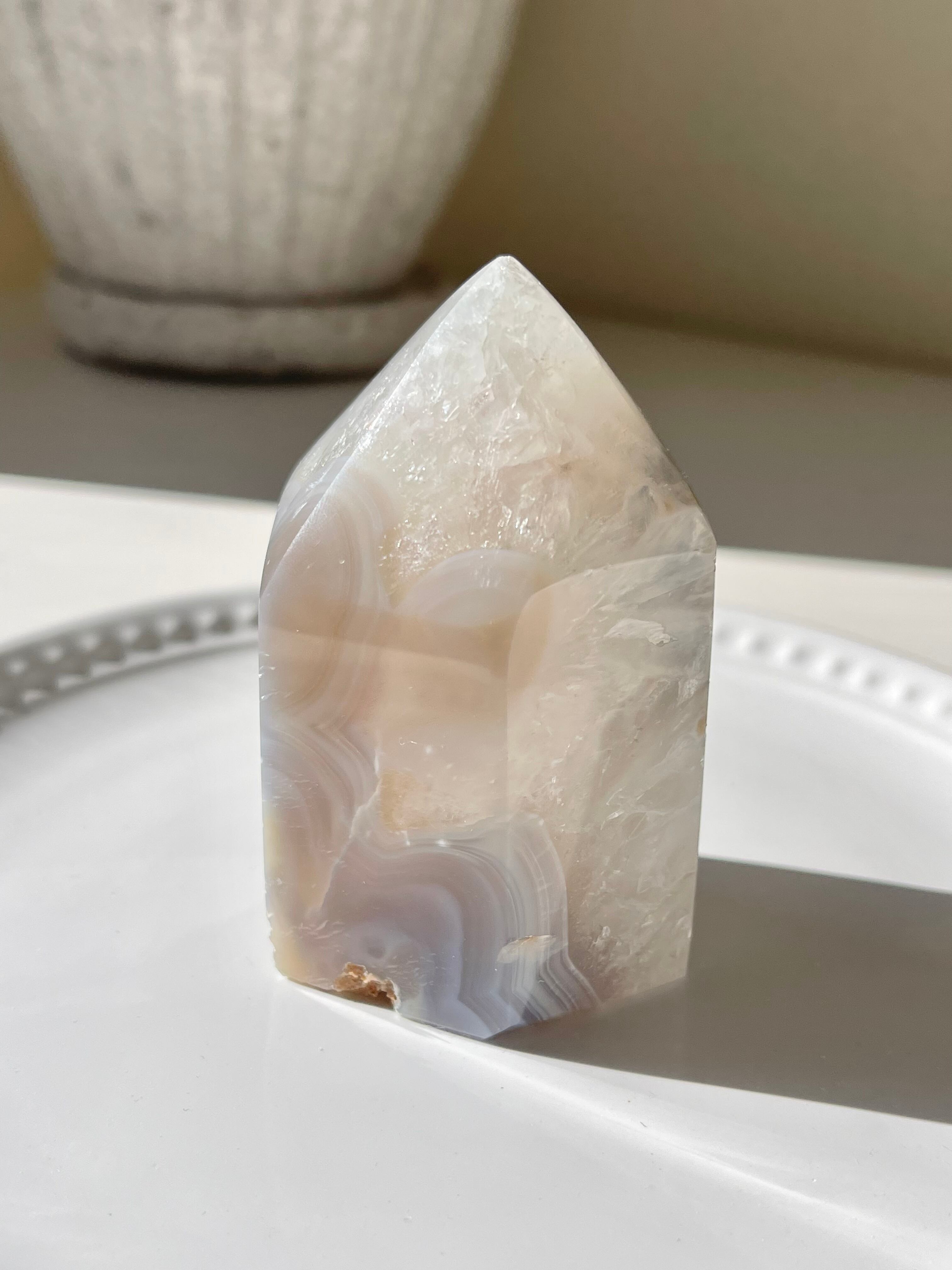 ブラジル産 アメシストアゲートタワーA