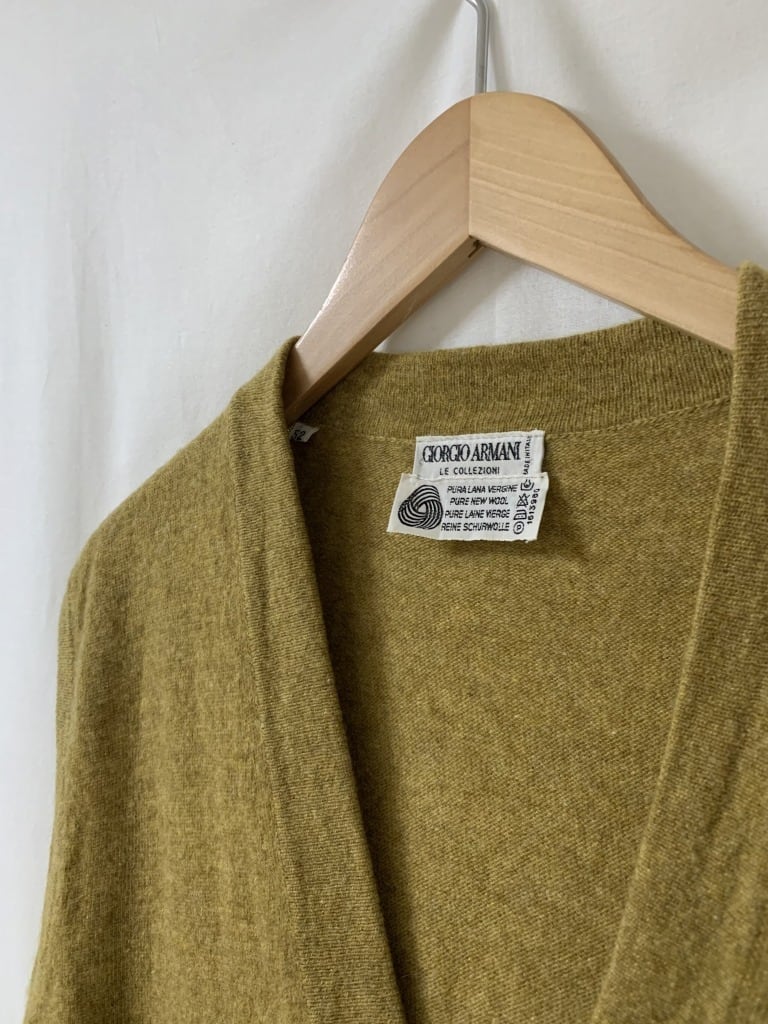 1980~90's Embroidery Design Knit Vest "GIORGIO ARMANI"