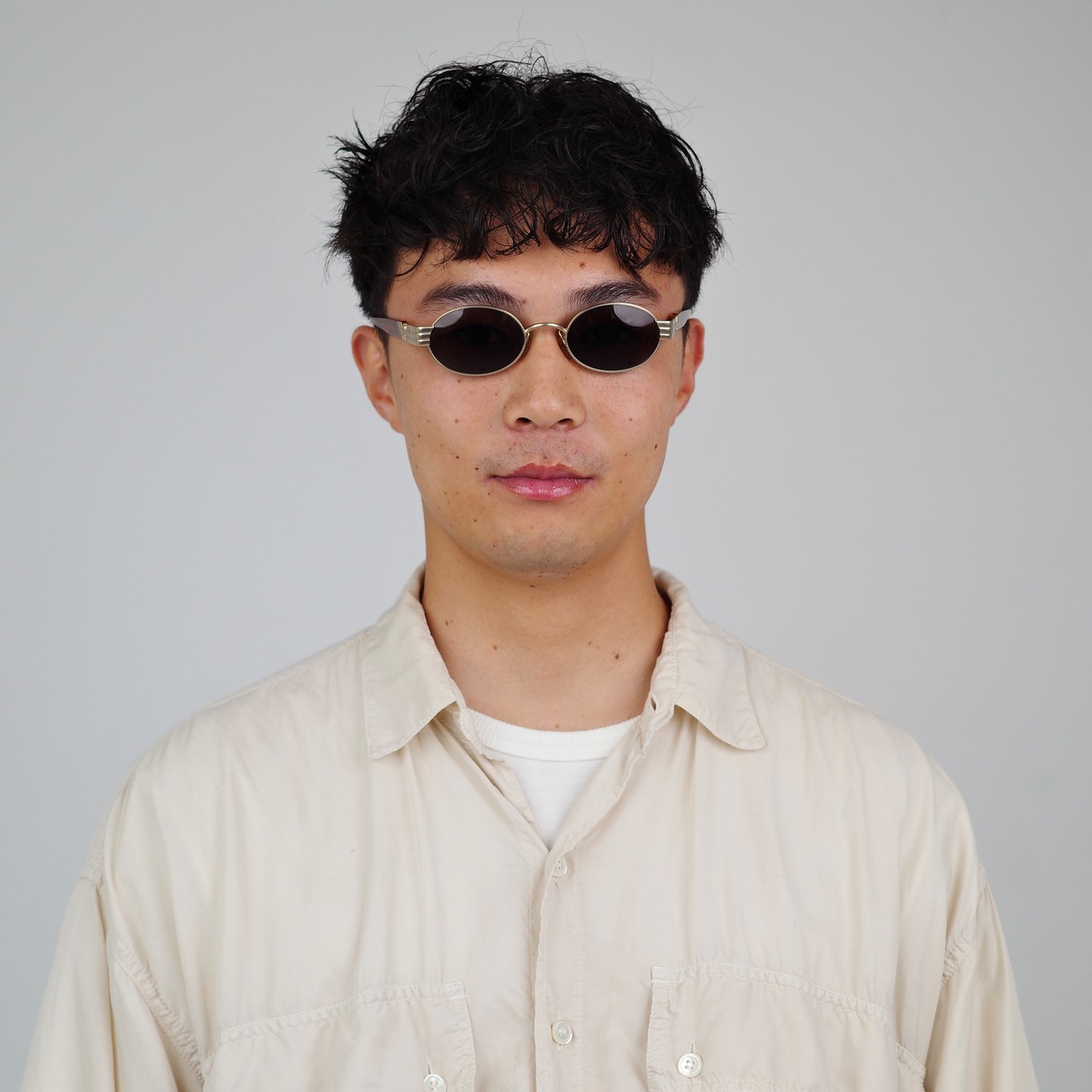 "EMPORIO ARMANI" OVAL SUNGLASSES