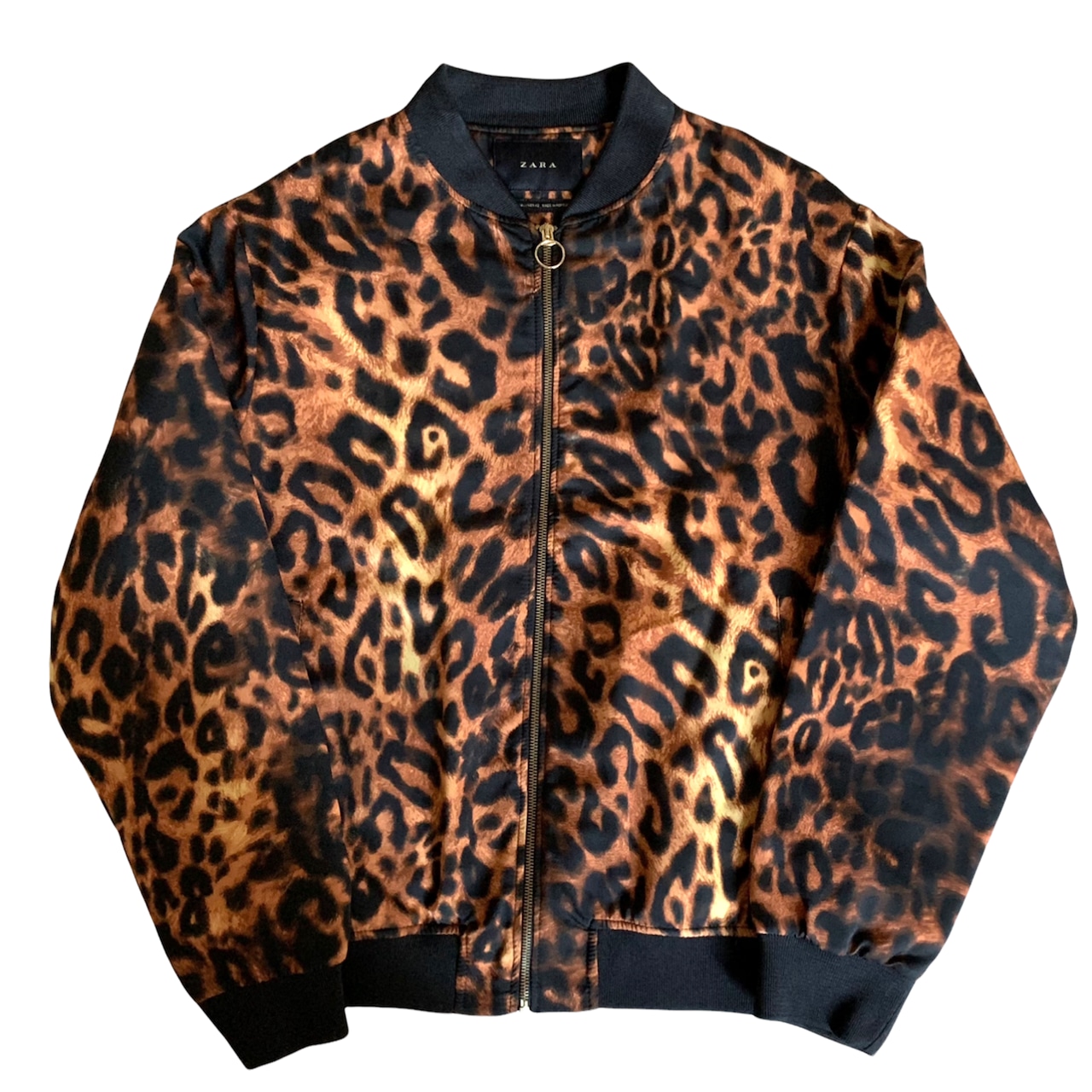ZARA ザラ ブルゾン MA-1 レオパード ヒョウ柄 豹柄 Lサイズ ZARA ザラ ブルゾン MA-1 レオパード ヒョウ柄 豹柄 Lサイズ
