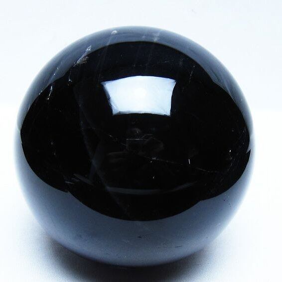 1.8Kg モリオン 黒水晶 丸玉 113mm スフィア 一点物 151-9408