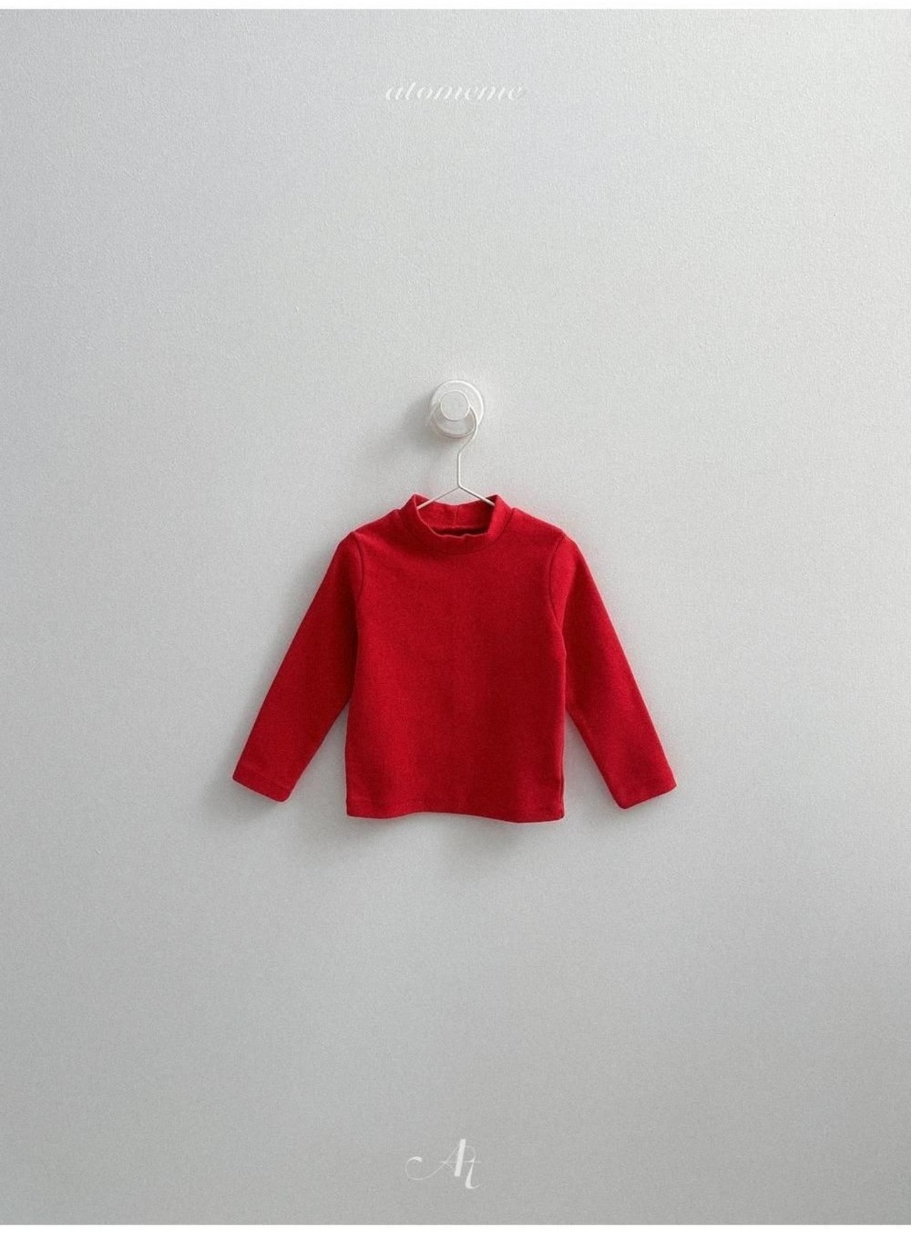 〖取寄〗韓国子供服 / 26winter / atomeme / プレーンハイネックTシャツ / キッズ *S~XL*