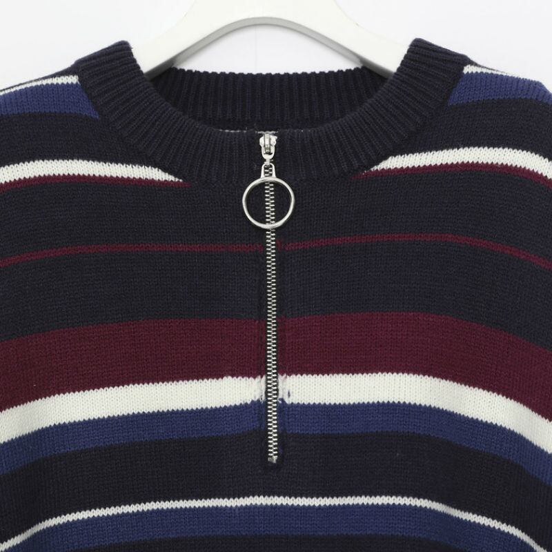 50％OFF】LEGENDA【レジェンダ】Half Zip COLOR Sweater[LEK077]ニット