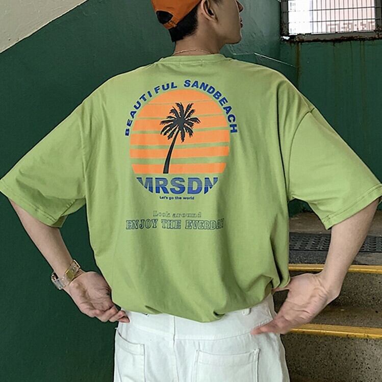 全3色 Tシャツ カットソー プリント カジュアル おしゃれ