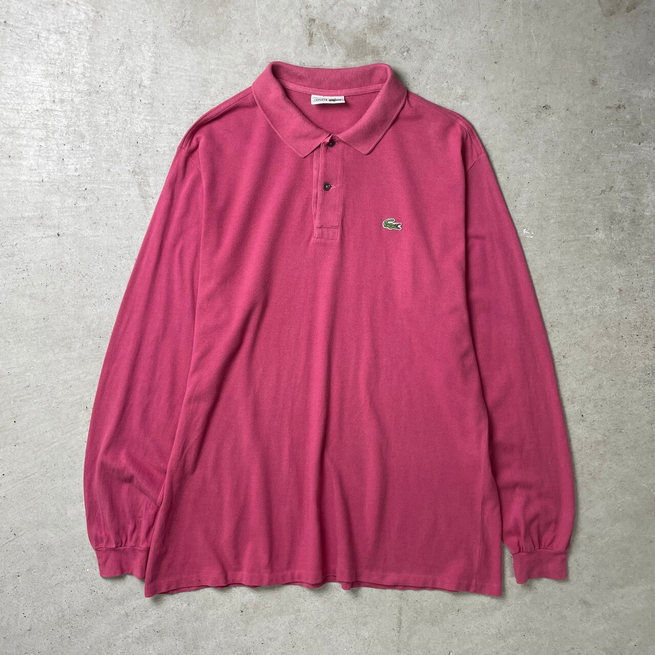 70~80年代 フランス製 LACOSTE フレンチラコステ 長袖 ポロシャツ 