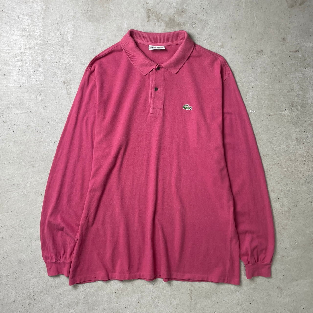 70~80年代 フランス製 LACOSTE フレンチラコステ 長袖 ポロシャツ 