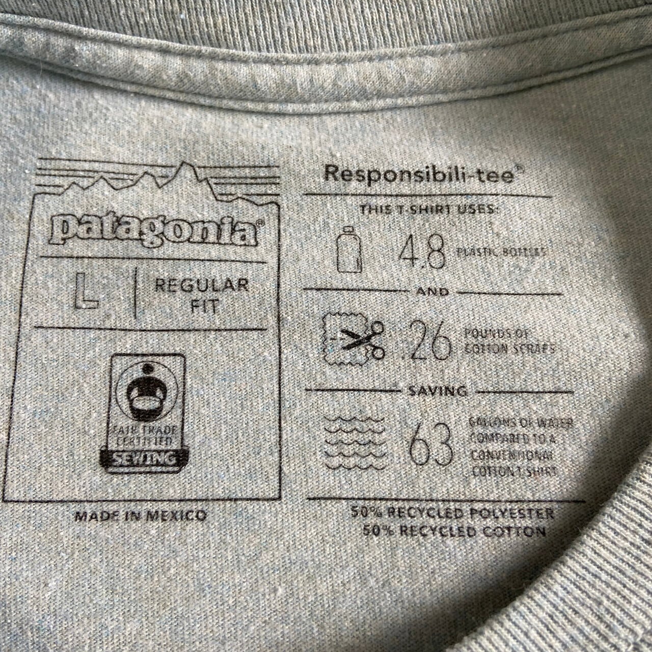 patagonia パタゴニア 胸ロゴ フィッシュロイ バックプリント Tシャツ