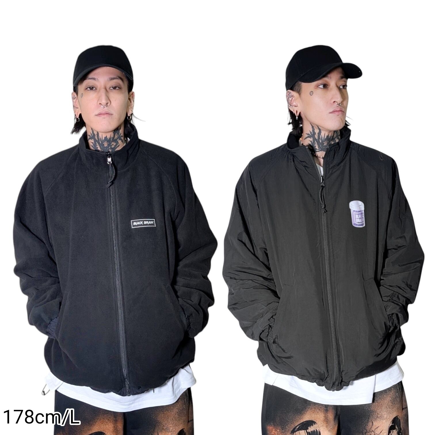 Lean Reversible Boa Jacket | BLACK BRAIN