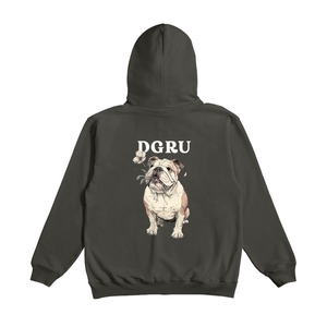 ブルドック　バックデザインジップパーカー