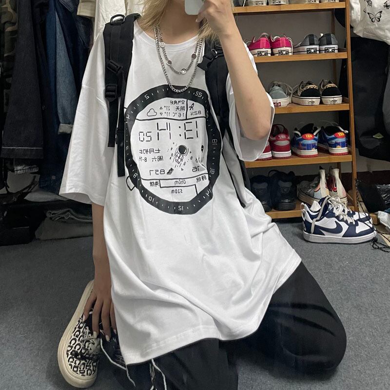 スタイルサマールーズTシャツ レディースシャツプリント ストリート 夏物 ケッペル90464857765
