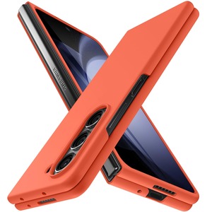 【数量限り】Galaxy Z Fold5 ケース 薄型 人気 軽量 黄ばみ防止 SC-55D/SCG22 スマホケース 衝撃吸収 PC素材 シンプル ハード サムスン レンズ保護 衝撃吸収 耐久 人気 携帯カバー オレンジ -15-ZFOLD5-12