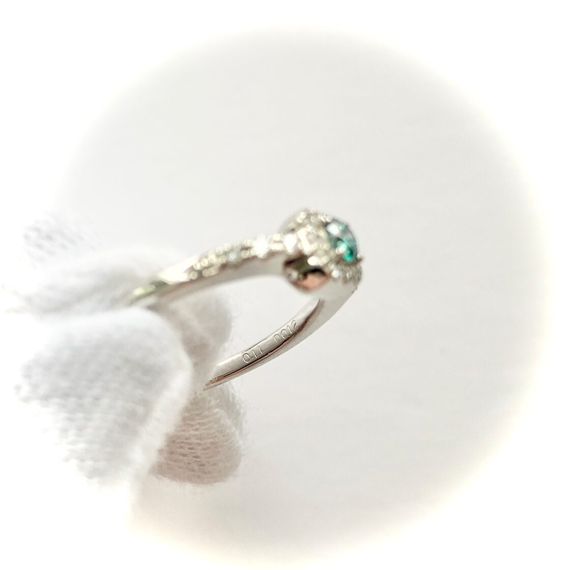 ブルーダイヤモンドリング Pt950 / 0.11ct/0.12ct 12号 【R0216】 | Pay ID