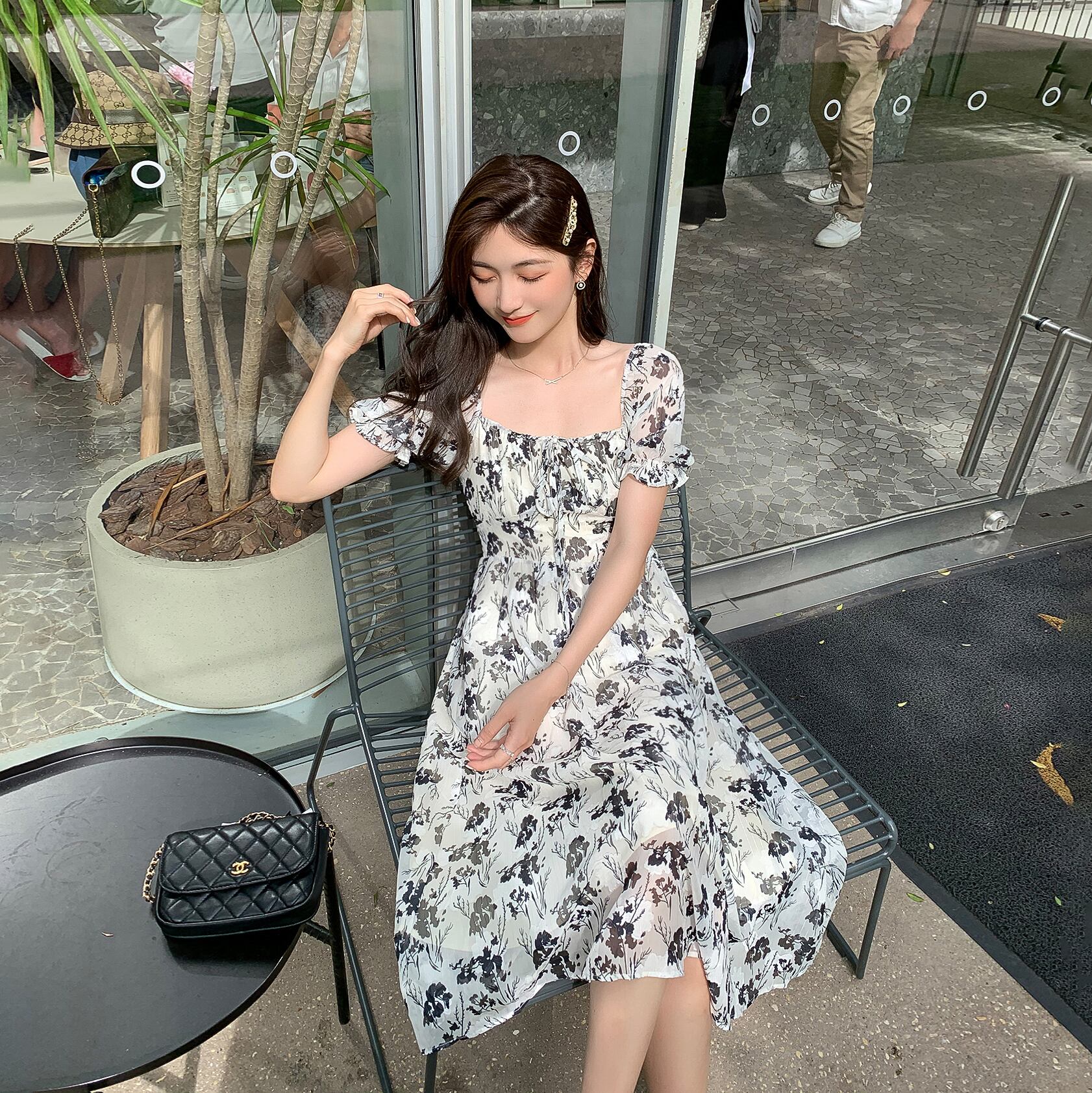 薄手スタンダードカラードレス レトロ 6Du_Shop_Women75069291175