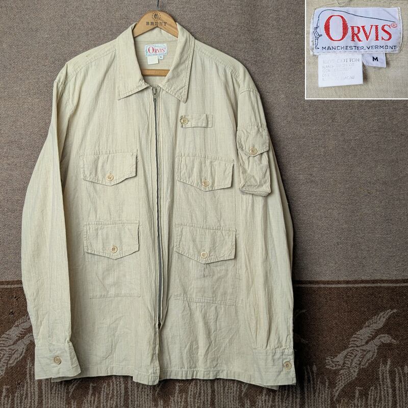 80s～ ORVIS Zip-Up Fishing Shirt Jacket (M) | Wonder Wear