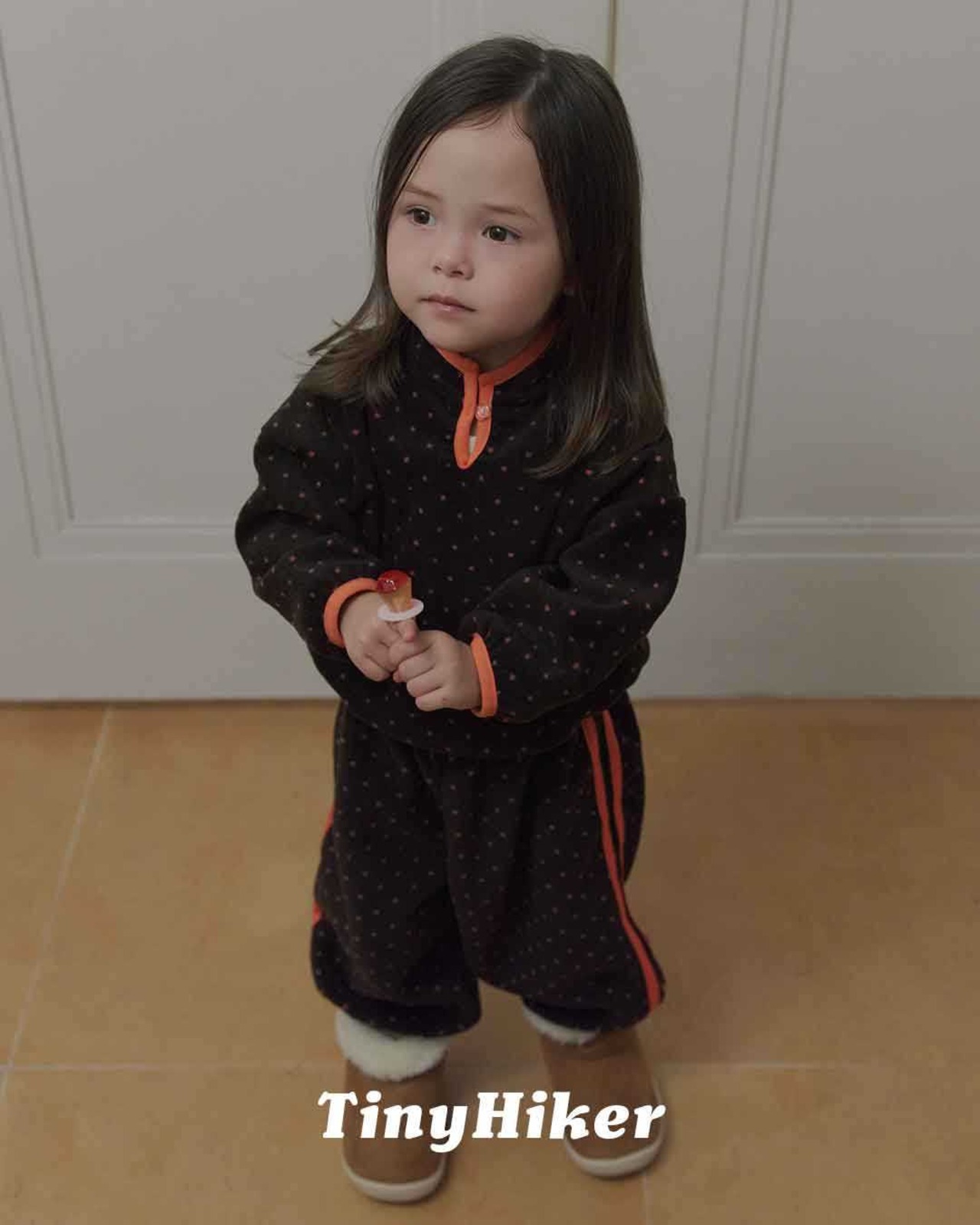 〖取寄〗韓国子供服 / 26winter / TinyHiker / プチドットフリースT / キッズ *XS~XL*