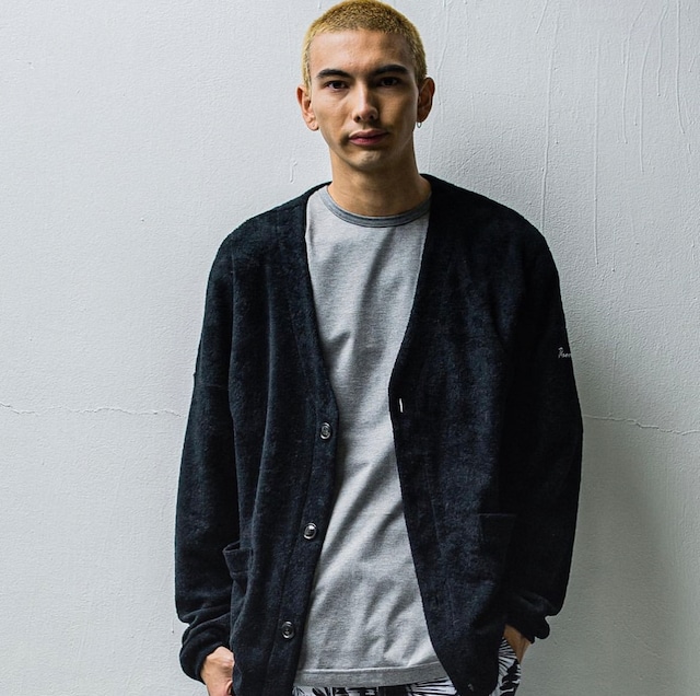 RESOUND CLOTHING - made in japan - / WEST pile cardigan / パイルカーディガン