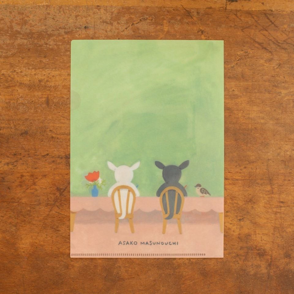 升ノ内朝子 クリアファイル 手紙を書くよ | てんくーどう