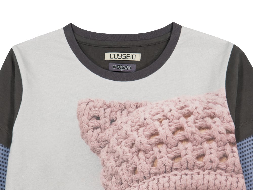 ☆[RESELL][COYSEIO] COYSEIO X BLYTHE STRIPE DOUBLE LONG SLEEVE ASH