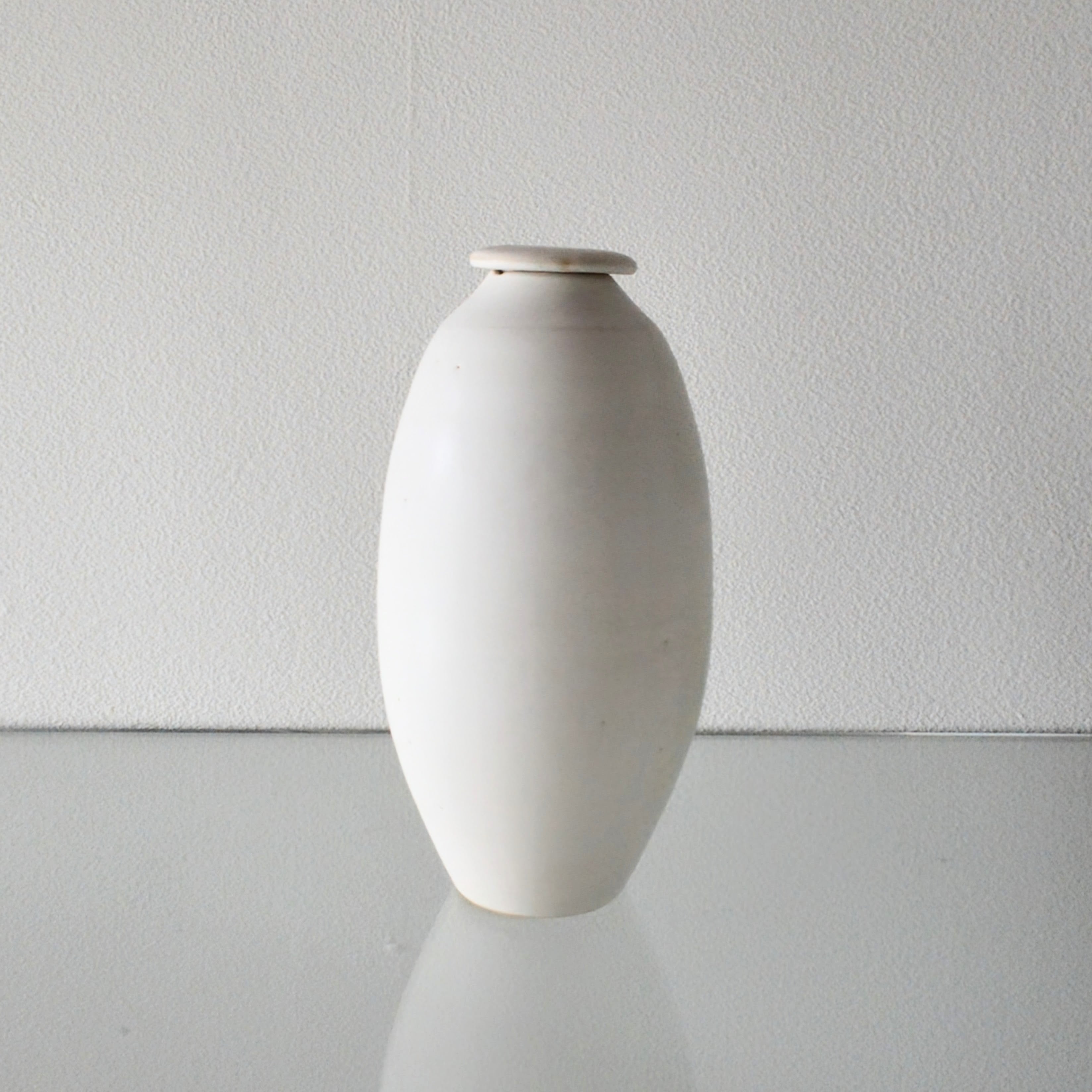 【LIMITED】小野俊 / フタモノ花器(手なり)白 L