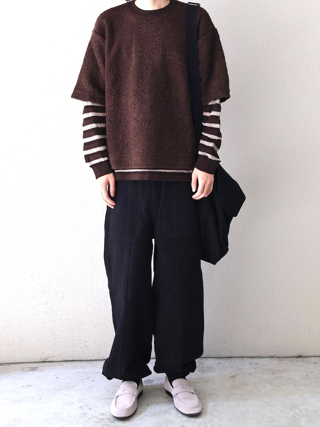 【ISA BOULDER】REPEAT STRIPE TOP/soil