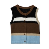 配色マルチカラーベスト