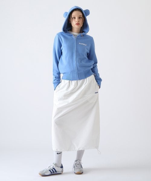☆New Jeans ハニ 着用!!【Bad Blue】Bear Ear Zipup Crop ☆New Jeans ハニ 着用!!【Bad Blue】Bear Ear Zipup Crop