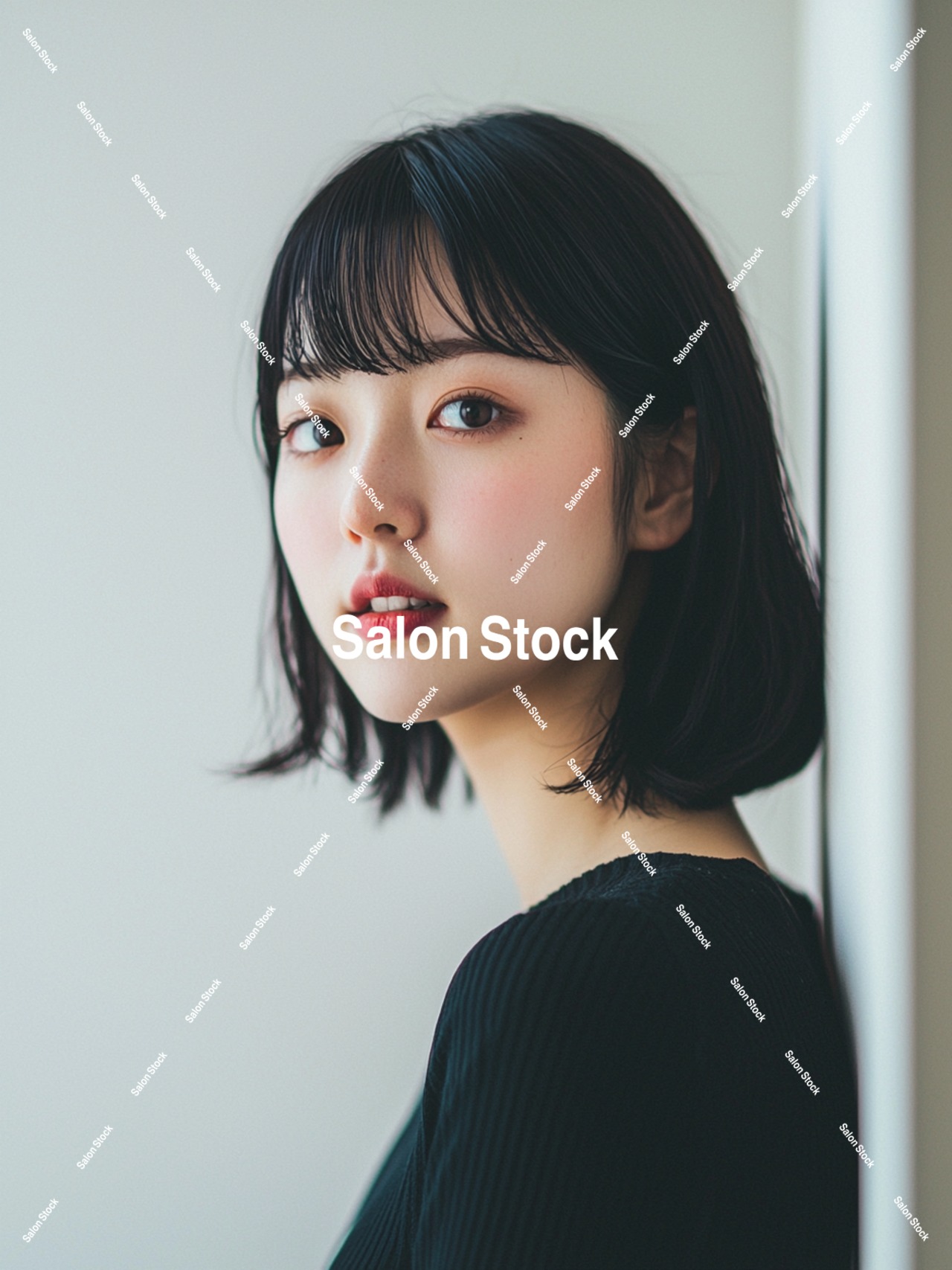 【レディース】ミディアムワイドバングボブ