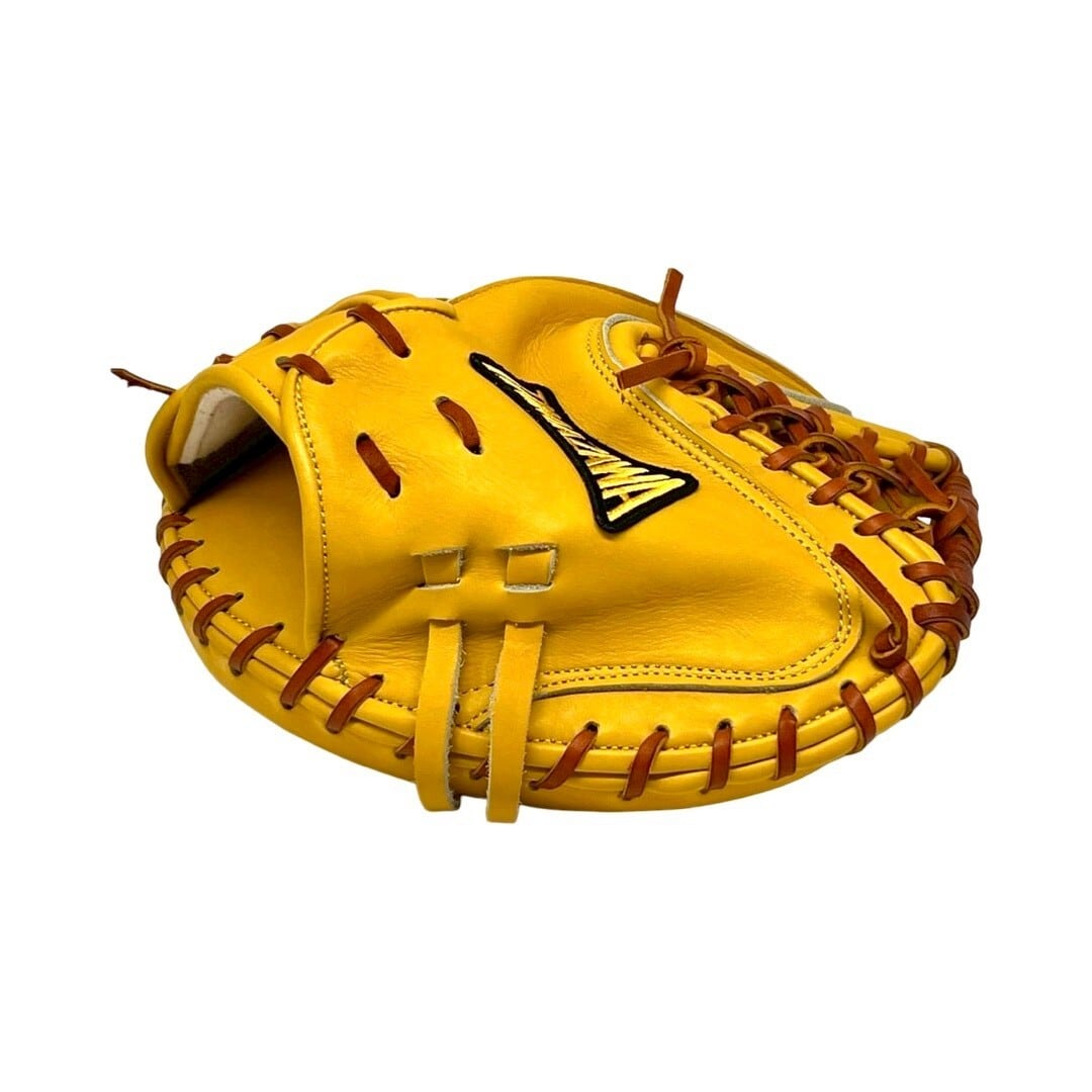 【硬式】玉澤 トレーニング用アンパンミット TS-28S (本体:イエロー 紐:タン)|タマザワ_03