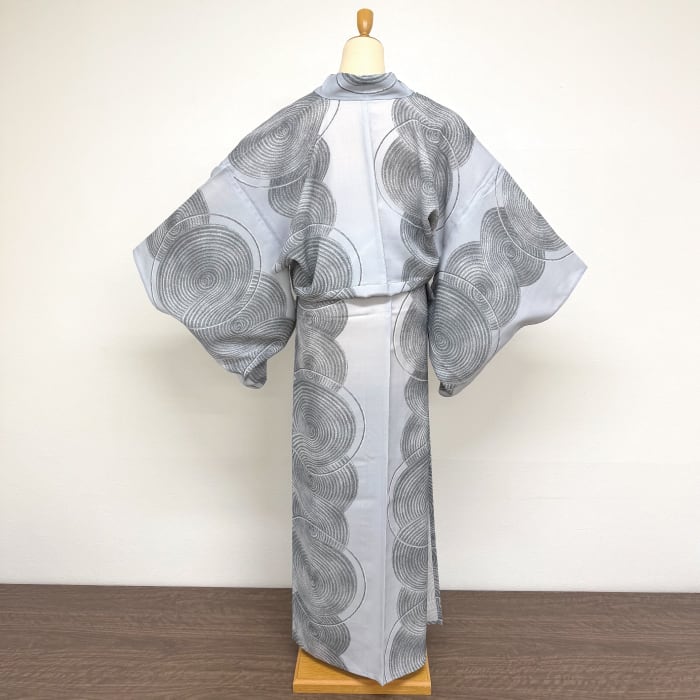 撫松庵 レディース 浴衣 枯山水 グレー プレタ ゆかた ユカタ 単品