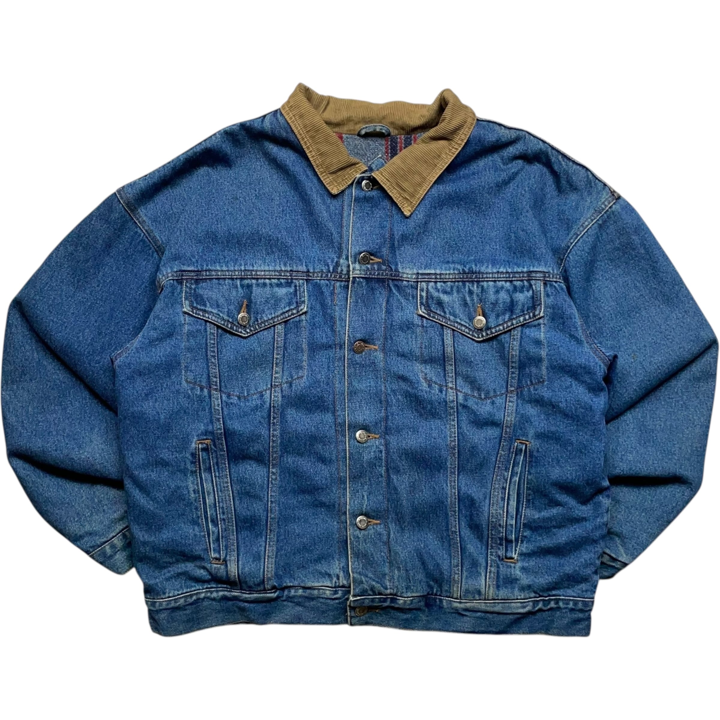 《XL》 Wrangler ラングラー デニムジャケット 裏ブランケット ブルー 90年代〜 no.9320