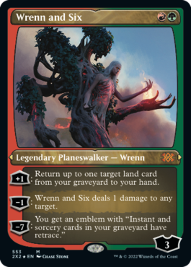 MTG レンと6番 foil ボーダーレス コレブ産 英語版 コレブ産 FOIL □ボーダーレス□《レンと六番/Wrenn and