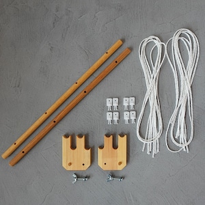 <Found & Made> Weaving Loom Heddle / 手織り木枠 綜絖 コード&ペグ (M)