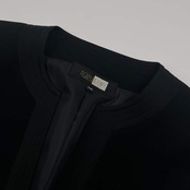 上下 SOIR BENIR ソワール ベニー セットアップ ジャケット 半袖 ワンピース 9AR/ブラック レディース フォーマル