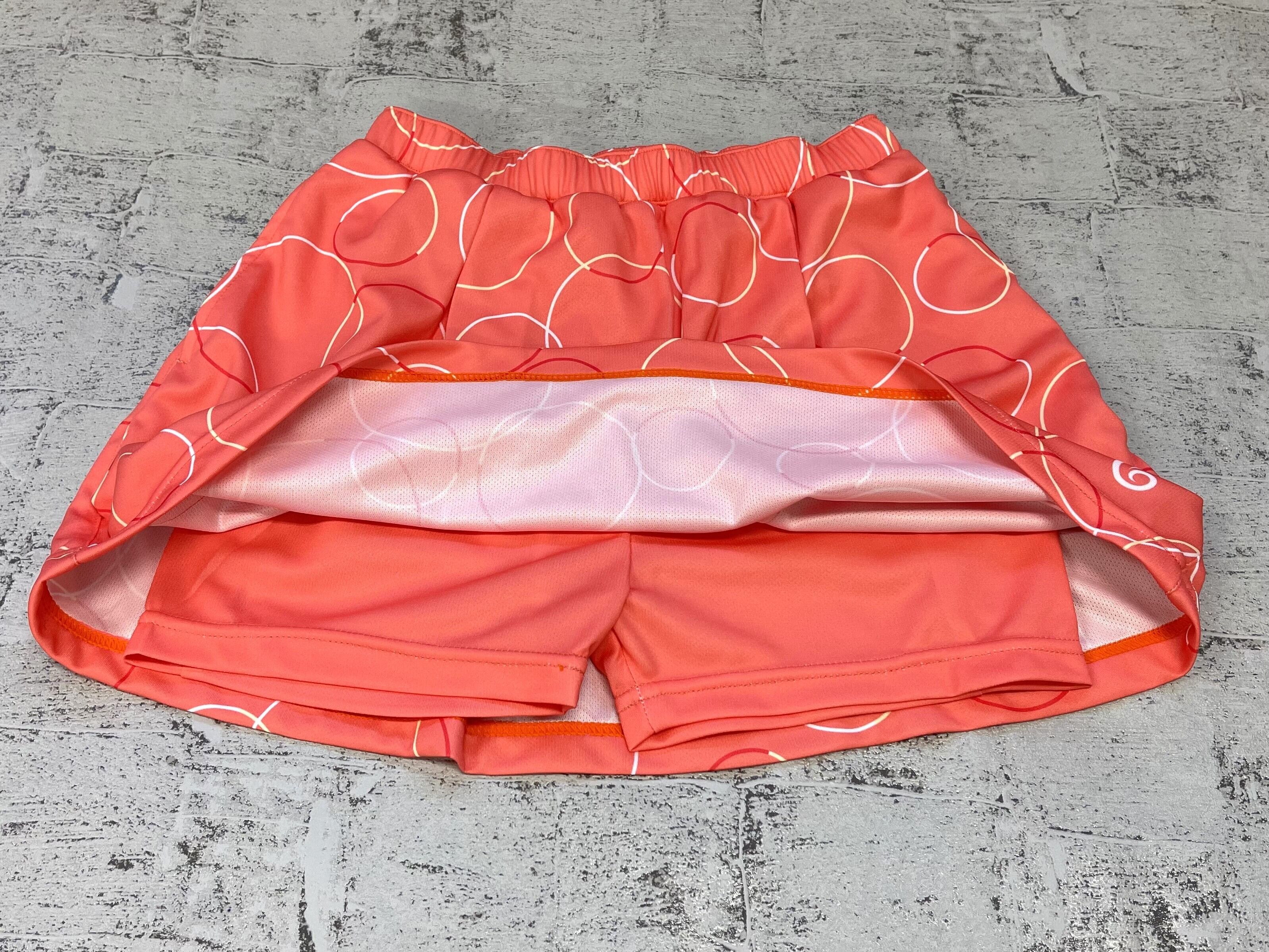 ジュニア 女子 スコート 25JLSKB【coral orange】