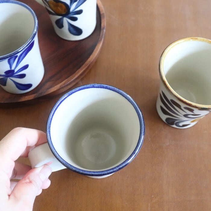 やちむん 陶眞窯 マグカップ 唐草 Yachimun Mug Arabesque #348 | 和
