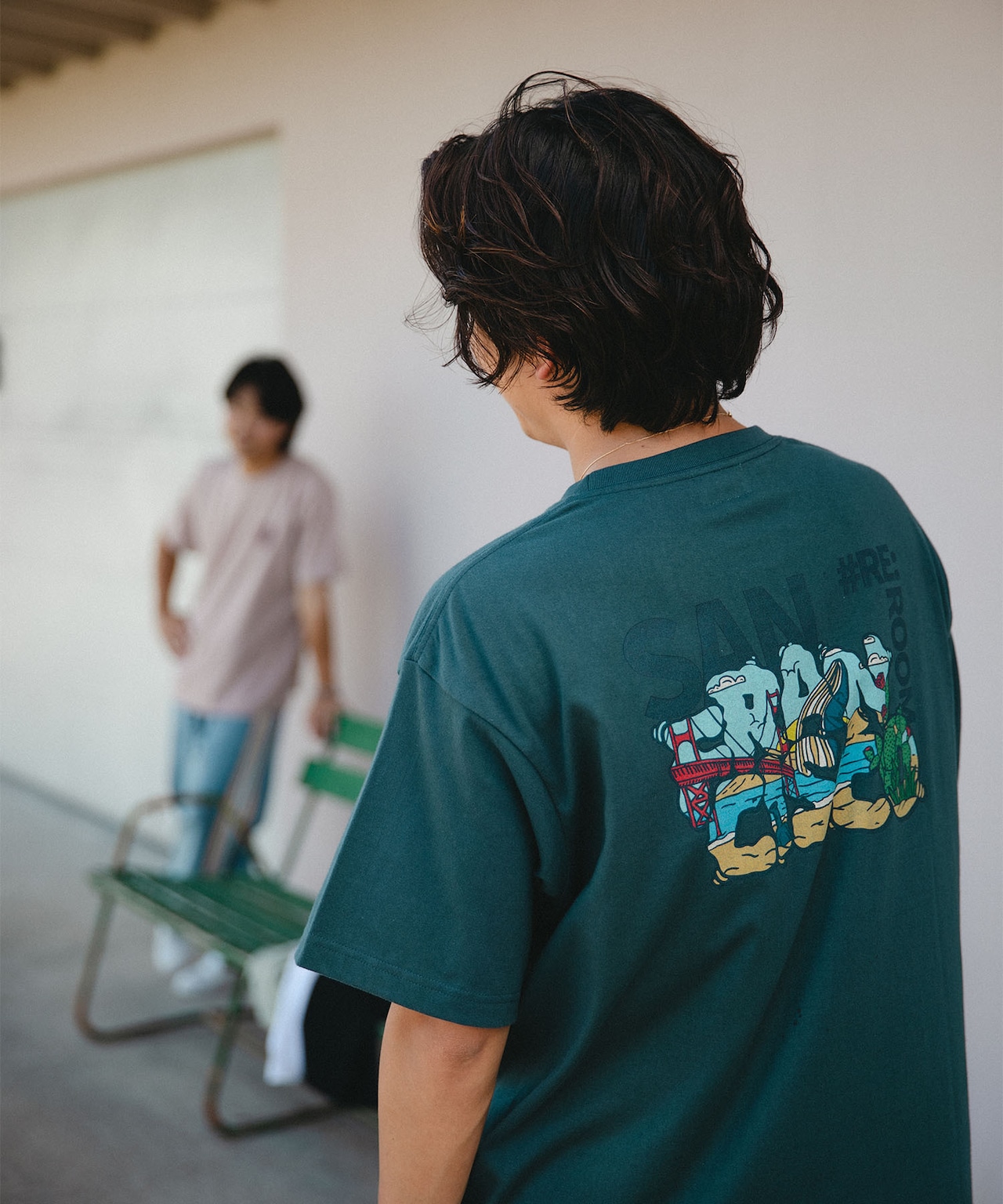 【#Re:room】SAN FRANCISCO ILLUST PRINT T-shirts［REC704］