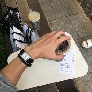 Vortex Stripe Leather Bracelet (2color)